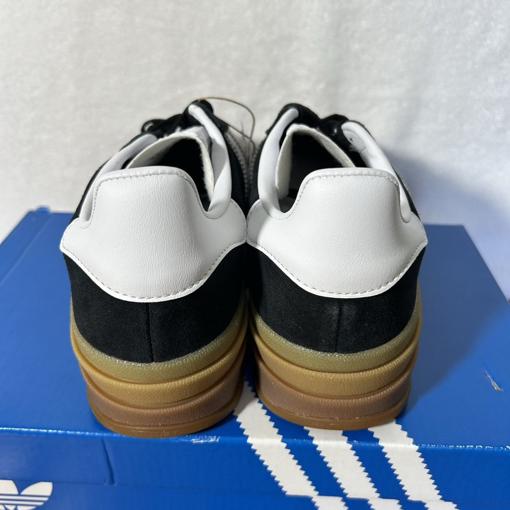 Adidas Womens Size 8 Black Gazelle Bold Low Top Platform IE0876 Athletic Shoes - Picture 3 of 8